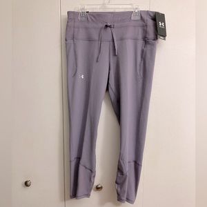 🔥🔥NWT Under Armour Meridian fitted high rise Ankle Tight Purple